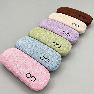 1Pc Oval Polyester Eyeglass Cases AJEW-CN0007-32E-1