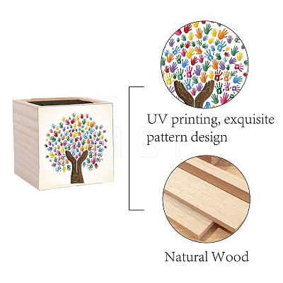 Willow Wood Planters DIY-WH0294-008-1