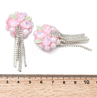 Handmade Polymer Clay Rhinestone Beads CLAY-Z006-02E-1