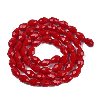 Opaque Solid Color Imitation Jade Beads Strands GLAA-N005-P10mm-D07-1