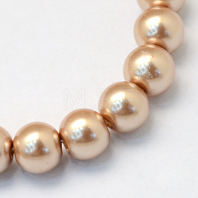 Baking Painted Glass Pearl Bead Strands HY-Q003-3mm-11-1