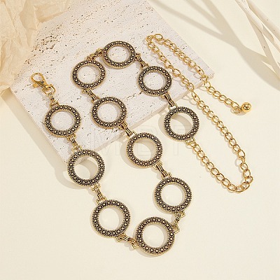 Vintage Alloy Ring Link Chain Waist Belly Chains for Women FS-WG53B1A-01-1
