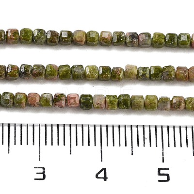 Natural Unakite Beads Strands G-H042-B25-01-1