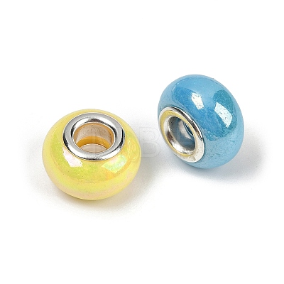 Opaque Resin European Beads RESI-C059-01A-1