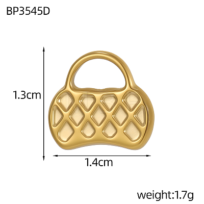 304 Stainless Steel Pendants STAS-OY006-11G-1