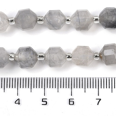 Natural Cloudy Quartz Beads Strands G-O201B-115F-1