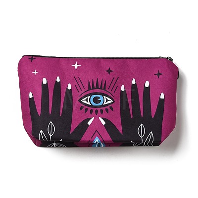 Evil Eye Theme Polyester Cosmetic Pouches ABAG-D009-01I-1