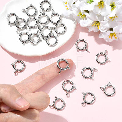SHEGRACE Brass Spring Ring Clasps XGRPCN018-224P-1