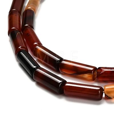 Dyed Natural Agate Beads Strands G-G203-01B-1