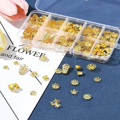 Plated Iron Bell Filigree Bead Caps IFIN-FS0001-51-1