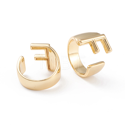 Brass Cuff Rings RJEW-L097-06F-1