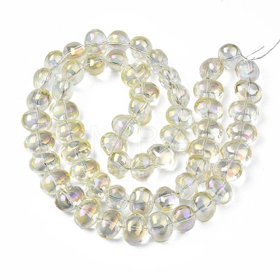 Electroplate Glass Beads Strand EGLA-S188-22-B02-1