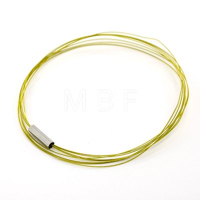 Tiger Tail Wire Bracelets BJEW-D285-M-1