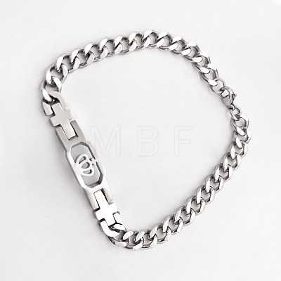 Unisex 304 Stainless Steel Bracelets WG31BE3-01-1