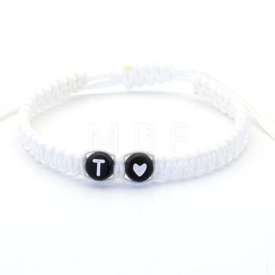 Resin Beads Braided Bead Bracelets FS-WG7326D-20-1