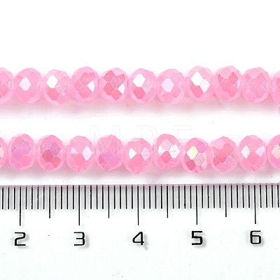 Baking Electroplate Glass Beads Strands LS-DGLA-A039-J6MM-B16-1