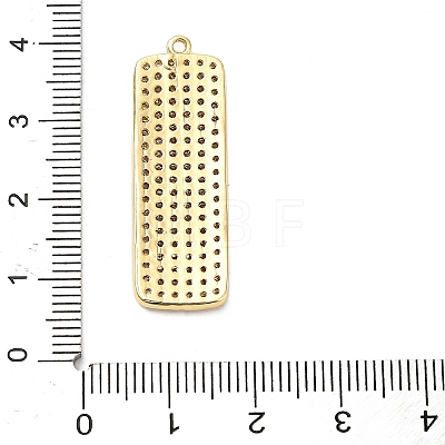 Brass Micro Pave Cubic Zirconia Pendants KK-L229-032G-1