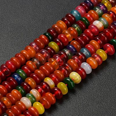 Natural Agate Beads Strands G-L635-A01-4x2mm-03-1
