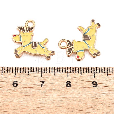 Christmas Theme Alloy Enamel Pendants ENAM-T020-10U-1