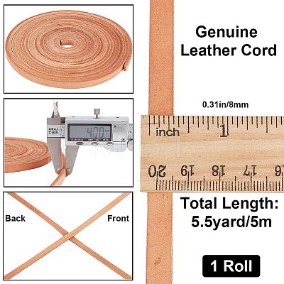 Gorgecraft Flat Cowhide Leather Cord WL-GF0001-10C-01-1