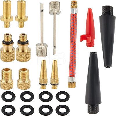 SUPERFINDINGS 2 Sets Bicycle Brass & Stainless Steel Accessories FIND-FH0001-98-1