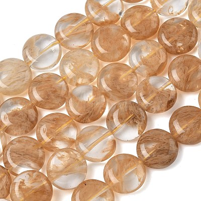 Watermelon Stone Glass Beads Strands G-L648-B14-15mm-1