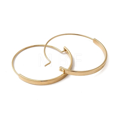 304 Stainless Steel Ring Hoop Earrings for Women EJEW-Q781-04G-1
