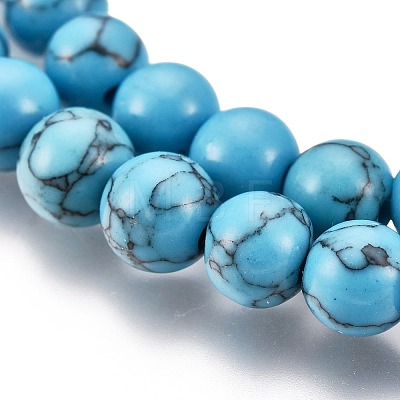Synthetic Turquoise Beads Strands Z0NDC014-1-1