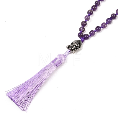 Tassel Pendant Necklaces NJEW-P191-A05-1