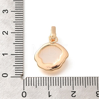 Brass Shell Pendants KK-B127-08G-1