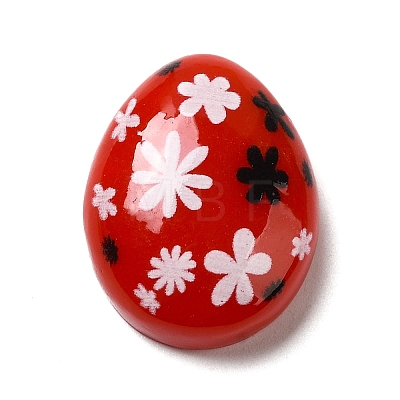 Easter Cartoon Opaque Resin Cabochons RESI-Q223-02A-1