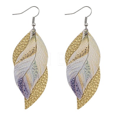 Imitation Leather Dangle Earrings FS-WG7D41A-08-1