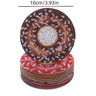 DIY Diamond Painting Coaster Kits PW-WG0476E-01-1