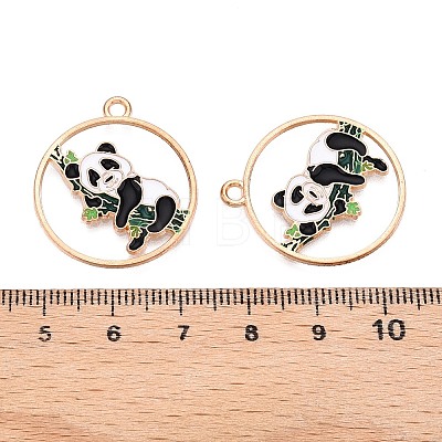 Panda Theme Alloy Enamel Pendants ENAM-T020-34A-1