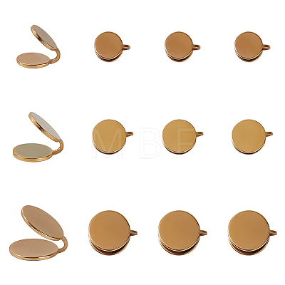 12Pcs 3 Styles 304 Stainless Steel Cuff Earrings EJEW-HS0001-36G-1