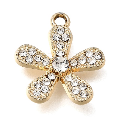 UV Plating Alloy Crystal Rhinestone Pendants RB-CBAD37D-14G-1