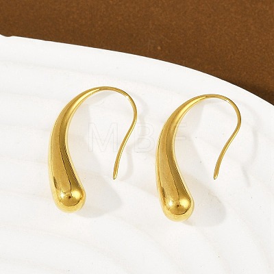 304 Stainless Steel Teardrop Dangle Earrings X-EJEW-S272-06G-1