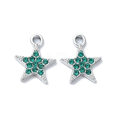 Alloy Rhinestone Pendants RB-P037-01P-04-1