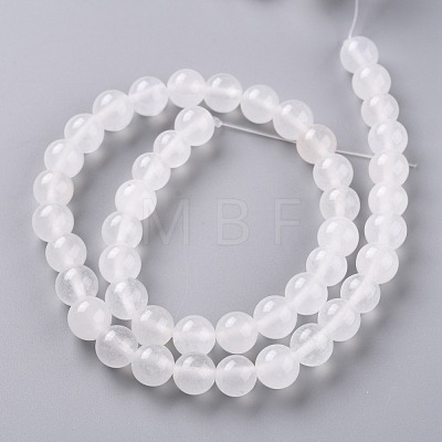 Natural White Jade Beads G-G766-B-38-1