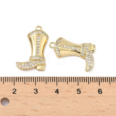 Brass Micro Pave Cubic Zirconia Pendants LS-KK-L260-21G-1