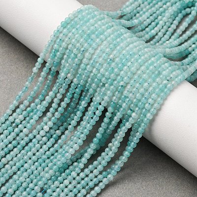 Natural Amazonite Beads Strands G-A276-A01-2mm-1