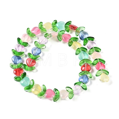 Transparent Glass Beads Strands GLAA-B021-04E-1