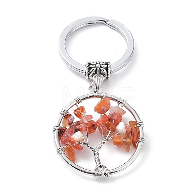 Natural Carnelian Keychain KEYC-E023-03F-1