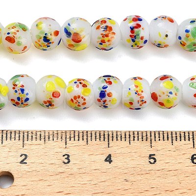 Handmade Lampwork Beads Strands LAMP-H071-01B-03-1