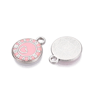 Rack Plating Alloy Enamel Pendants ENAM-N070-01A-02P-03-1