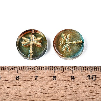 Baking Paint Transparent Glass Beads DGLA-N018-30A-1