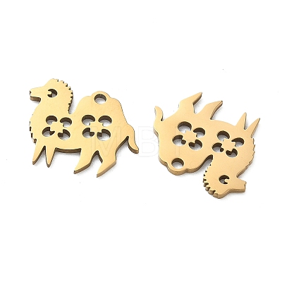 201 Stainless Steel Pendants STAS-F337-04G-1
