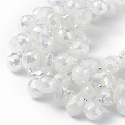 Imitation Jade Glass Beads Strands EGLA-F152-A02-1