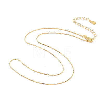 925 Sterling Silver Chain Necklace NJEW-A011-03B-G-1