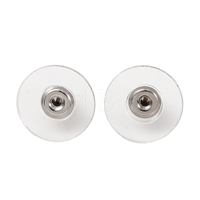 304 Stainless Steel Bullet Clutch Earring Backs STAS-Q189-02-1